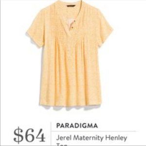 Paradigma x stitch fix Jerel Maternity Henley top